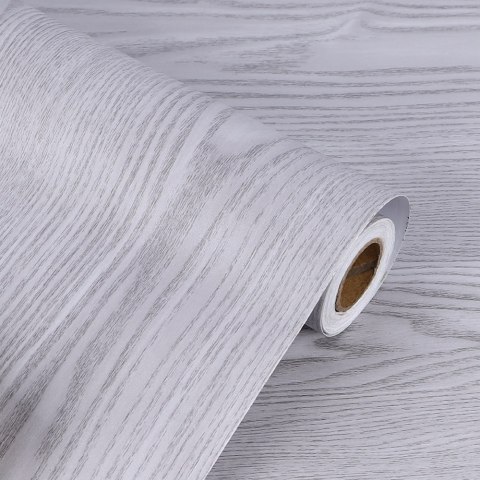 Folia rolka samoprzylepna okleina tapeta dąb srebrno-szary 1,22x50m Kik Sp. z o. o. Sp. k.