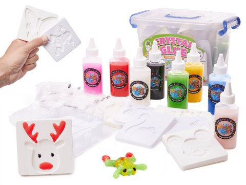 Klej żel kryształowy 3D crystal glue kreatywny zestaw w wiaderku 26el. Kik Sp. z o. o. Sp. k.