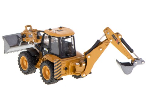 Koparka ładowarka metalowa z ruchomymi łyżkami Die-Cast H-toys 1704 1:50 Kik Sp. z o. o. Sp. k.