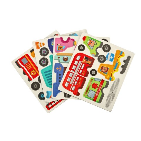 Książeczka magnetyczna układanka puzzle z magnesem środki transportu Kik Sp. z o. o. Sp. k.