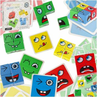 Klocki kreatywne montessori wyzwania zmieniające twarz emocje Kik Sp. z o. o. Sp. k.