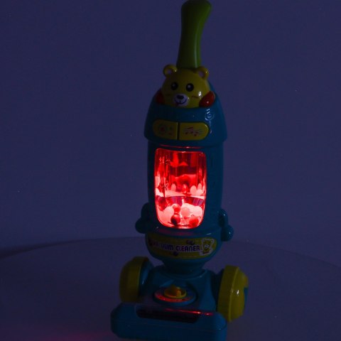 Odkurzacz bezprzewodowy pionowy dla dzieci interaktywny z dźwiękiem niebieski Kik Sp. z o. o. Sp. k.