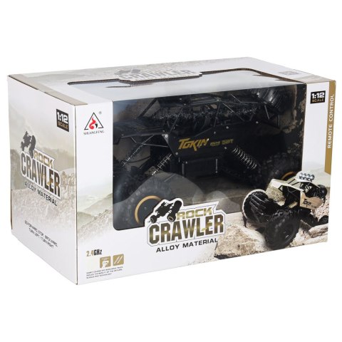 Samochód zdalnie sterowany na pilota RC Rock Crawler 1:12 4WD METAL czarny Kik Sp. z o. o. Sp. k.