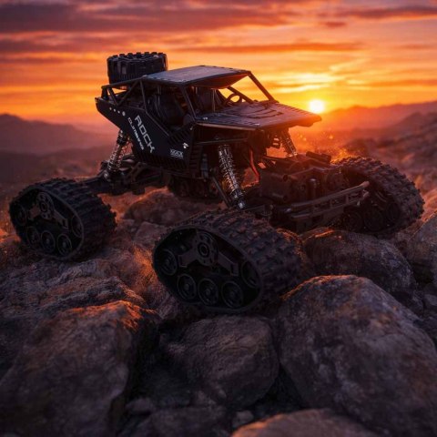 Samochód zdalnie sterowany na pilota RC Rock Crawler 4x4 LHC012 auto 2w1 czarny Kik Sp. z o. o. Sp. k.