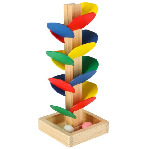 Drzewko edukacyjne klocki drewniane tor kulkowy Kulodrom Montessori Kik Sp. z o. o. Sp. k.