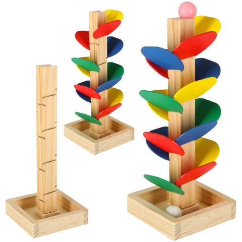Drzewko edukacyjne klocki drewniane tor kulkowy Kulodrom Montessori Kik Sp. z o. o. Sp. k.