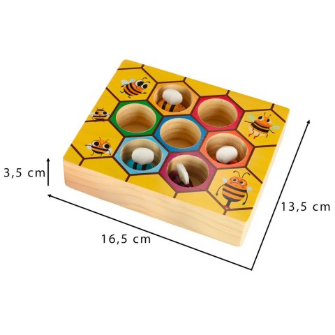 Gra edukacyjna plaster miodu pszczółki montessori Kik Sp. z o. o. Sp. k.