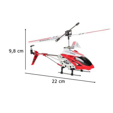 Helikopter zdalnie sterowany na pilota RC SYMA S107G czerwony Kik Sp. z o. o. Sp. k.