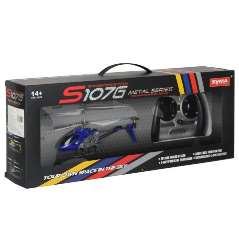 Helikopter zdalnie sterowany na pilota RC SYMA S107G niebieski Kik Sp. z o. o. Sp. k.