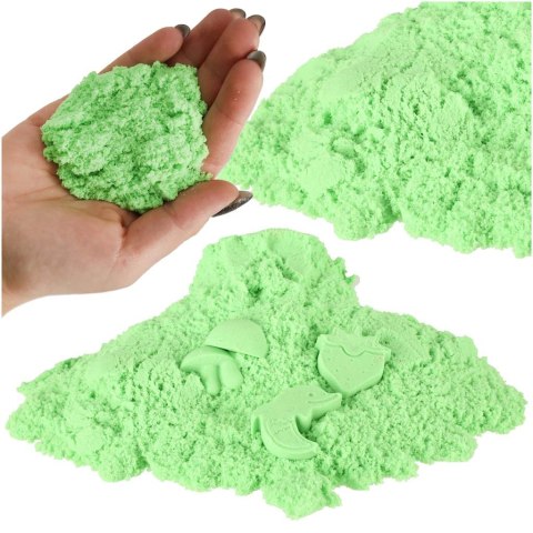 Piasek sensoryczny dla dzieci 1kg w woreczku zielony Kik Sp. z o. o. Sp. k.