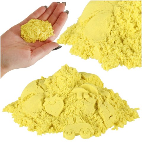 Piasek sensoryczny dla dzieci 1kg w woreczku żółty Kik Sp. z o. o. Sp. k.