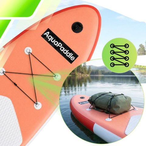Deska SUP 320 cm AquaPaddle Zestaw Paddleboard + Wiosło + Pompka + Plecak 180 kg