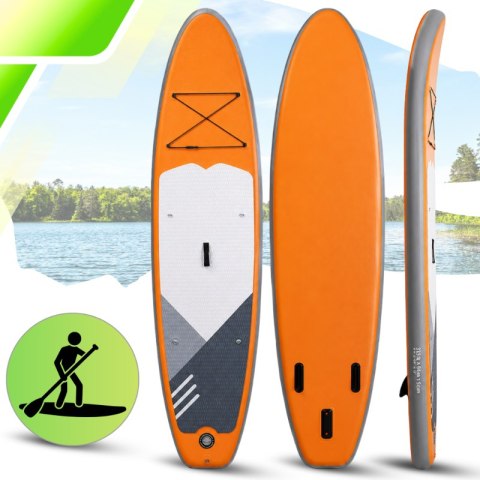 Deska SUP AquaPaddle 335x84x15 cm wiosło pompka zestaw plecak 180 kg