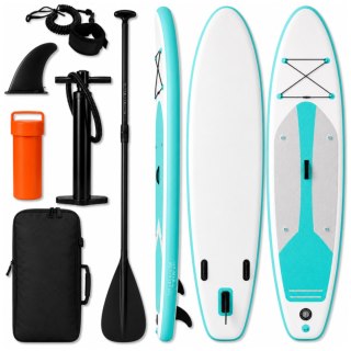 Deska SUP AquaPaddle 335x84x15 cm wiosło pompka zestaw plecak 180 kg