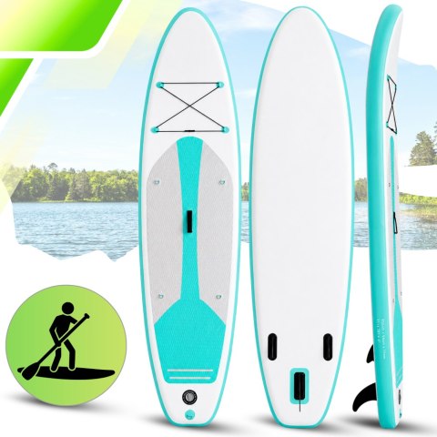 Deska SUP AquaPaddle 335x84x15 cm wiosło pompka zestaw plecak 180 kg