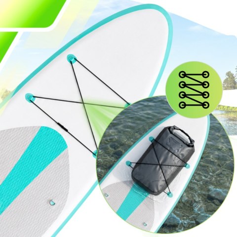 Deska SUP AquaPaddle 335x84x15 cm wiosło pompka zestaw plecak 180 kg