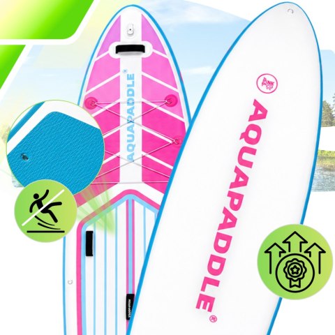 Deska SUP AquaPaddle 355x82x15 cm wiosło pompka zestaw plecak 200 kg