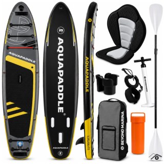 Deska SUP z siedziskiem AquaPaddle 335x84x15 cm wiosło pompka zestaw plecak