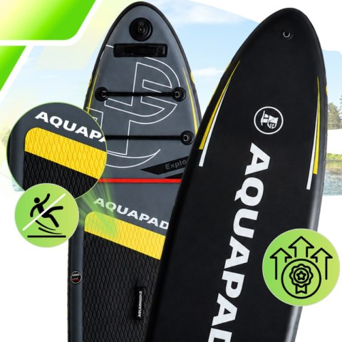 Deska SUP z siedziskiem AquaPaddle 335x84x15 cm wiosło pompka zestaw plecak