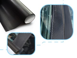 Folia rolka carbon 4D czarna 1,52x30m Kik Sp. z o. o. Sp. k.