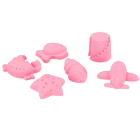 Piasek dla dzieci 2kg foremki piaskownica zestaw XXL plastyczny kreatywny różowy Kik Sp. z o. o. Sp. k.