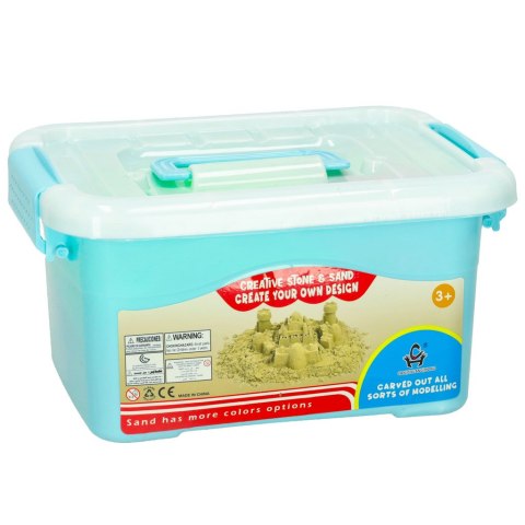 Piasek dla dzieci 2kg foremki piaskownica zestaw XXL plastyczny kreatywny różowy Kik Sp. z o. o. Sp. k.