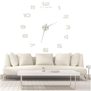 Zegar ścienny naklejany na ścianę 3D lustrzany DIY duży nowoczesny 80-120cm XL Kik Sp. z o. o. Sp. k.
