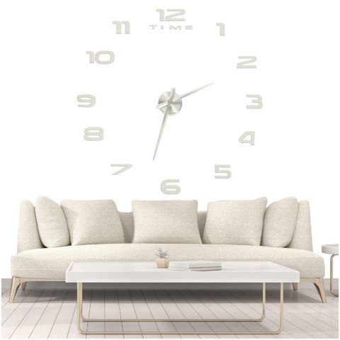 Zegar ścienny naklejany na ścianę 3D lustrzany DIY duży nowoczesny 80-120cm XL Kik Sp. z o. o. Sp. k.