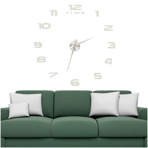 Zegar ścienny naklejany na ścianę 3D lustrzany DIY duży nowoczesny 80-120cm XL Kik Sp. z o. o. Sp. k.