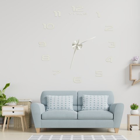 Zegar ścienny naklejany na ścianę 3D lustrzany DIY duży nowoczesny 80-120cm XL Kik Sp. z o. o. Sp. k.