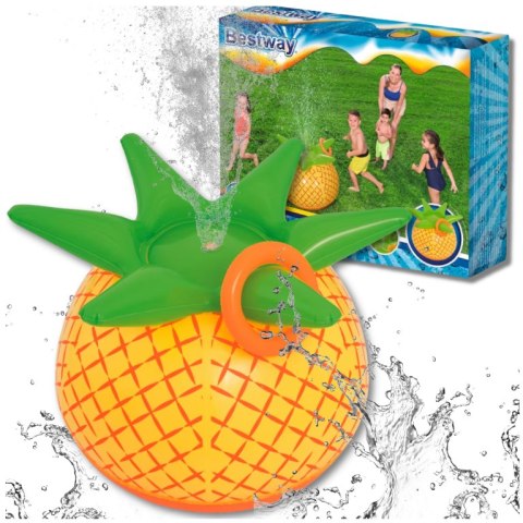 Bestway Dmuchana Fontanna Ananas Ogrodowa Zraszacz dla Dzieci Woda Lato 81 CM