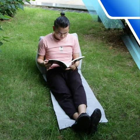 Mata plażowa z oparciem składana leżanka turystyczna na plażę ogród camping