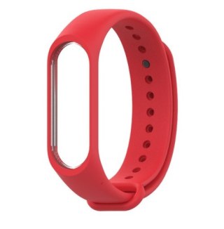 Silikonowy pasek opaska do Xiaomi Mi Band 3/ Xiaomi Mi Band 4 - czerwony HaloFuture
