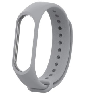 Silikonowy pasek opaska do Xiaomi Mi Band 3/ Xiaomi Mi Band 4 - szary HaloFuture