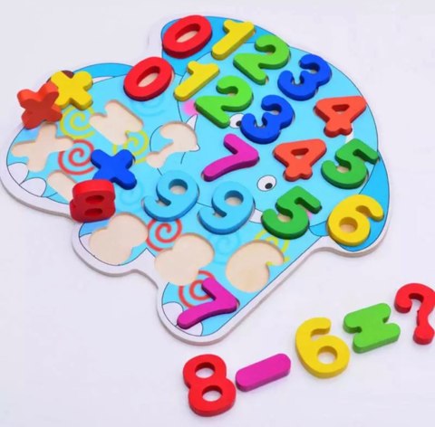 Układanka/ puzzle dla najmłodszych "Cyferki" HaloFuture