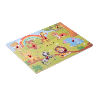Układanka/ puzzle dla najmłodszych - Dzikie zwierzęta HaloFuture
