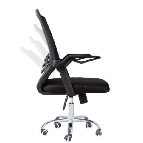 Ergonomiczny obrotowy fotel biurowy, krzesło z siatki- czarny HaloFuture