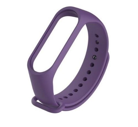 Silikonowy pasek opaska do Xiaomi Mi Band 5/ Xiaomi Mi Band 6 - fioletowy HaloFuture