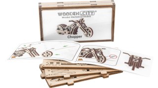 Drewniane Puzzle 3D - Motocykl Chopper Mobimods sp. z o.o.
