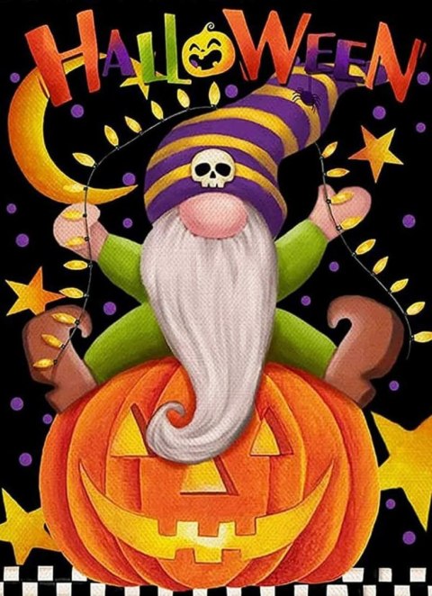 Haft Diamentowy/ Obraz 5D/ Mozaika Diamentowa/ Diamond Painting - Halloween, rozm. 40x50 cm HaloFuture