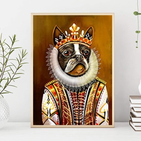 Haft Diamentowy/ Obraz 5D/ Mozaika Diamentowa/ Diamond Painting - pies, rozm. 40x50 cm HaloFuture