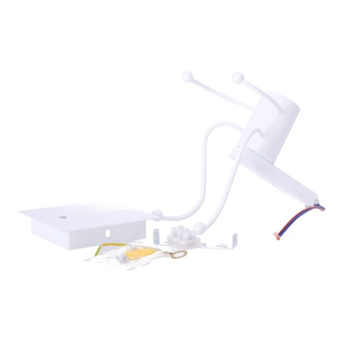 Lampa ścienna / Kinkiet Loft pojedyńczy - biała, typ VIII HaloFuture