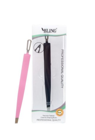 Pęseta do brwi BLING Professional - czarna, BL-35 BougiGroup bv