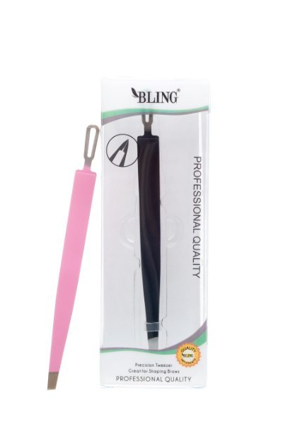 Pęseta do brwi BLING Professional - czarna, BL-35 BougiGroup bv