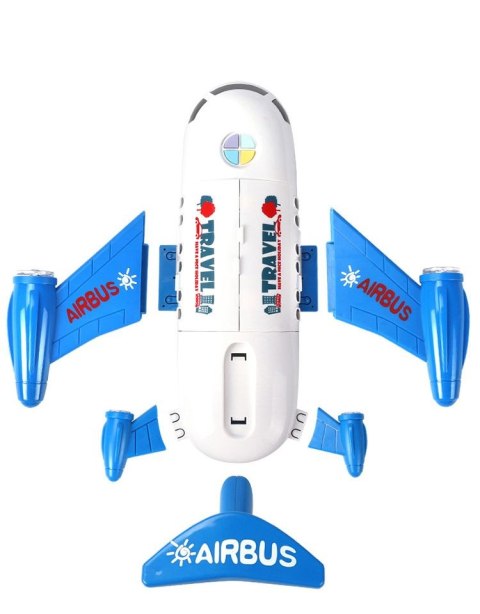 Samolot transporter z samochodami - czerwony HaloFuture
