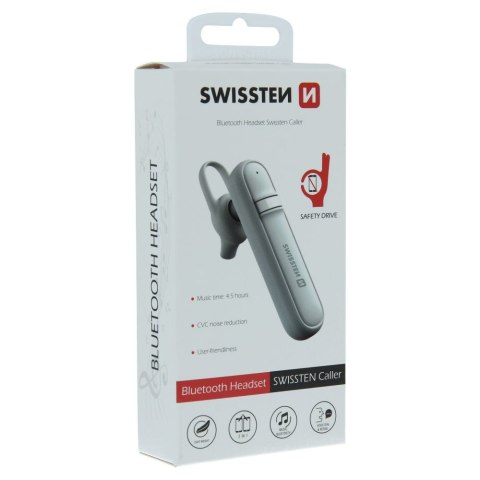 Słuchawka bluetooth do rozmów Headset Swissten Caller - biała GAMACZ. CZ s.r.o.