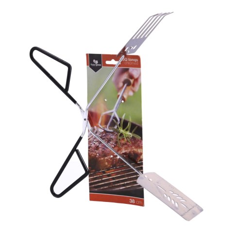 Chromowane szczypce BBQ 38cm VETRO