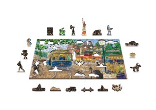 Drewniane Puzzle z figurkami - Wiktoriańska ulica rozm. XL, 1010 elementów Mobimods sp. z o.o.