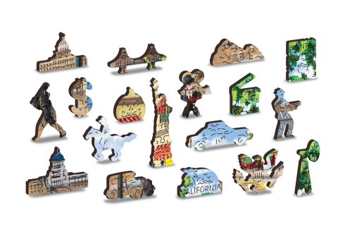 Drewniane Puzzle z figurkami - Wiktoriańska ulica rozm. XL, 1010 elementów Mobimods sp. z o.o.