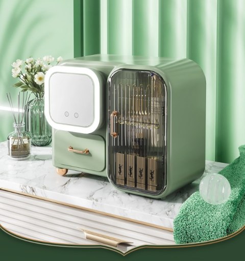 Organizer, szafka na kosmetyki, biżuterię - jasnozielony HaloFuture